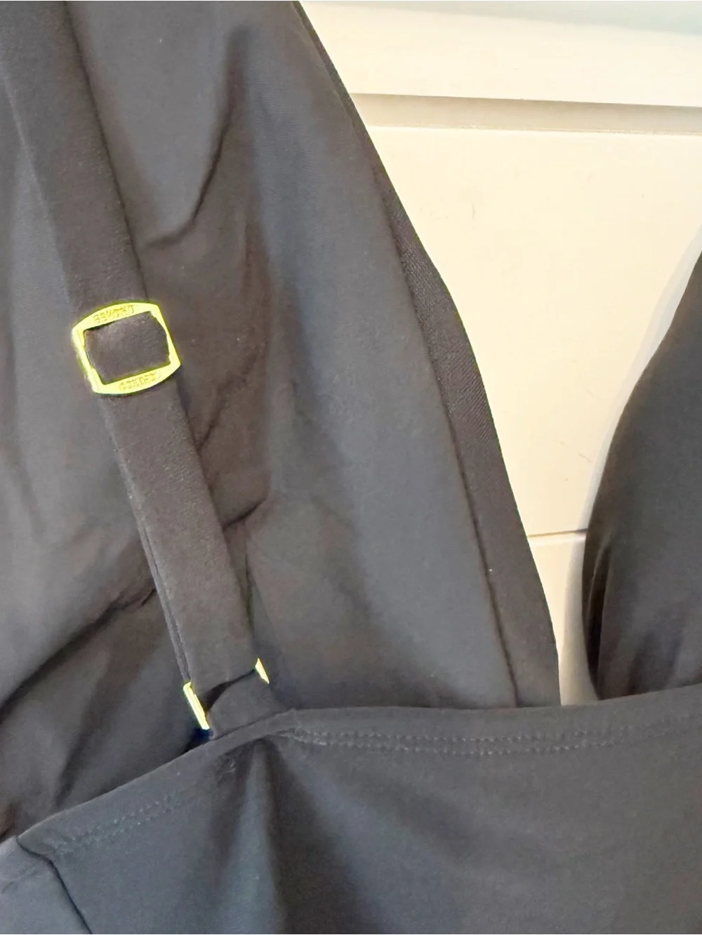 NWOTs Beyond Control | Solid Plunge V-Neck One-Piece Swimsuit in Black Size 16